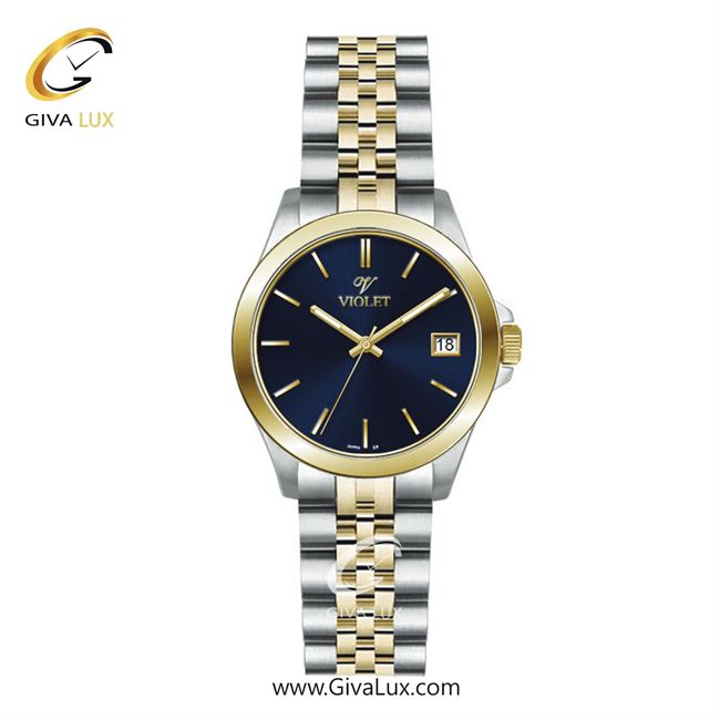 ساعت مچی اورجینال مردانه ویولت VIOLET طلایی-نقره ای | نقره ای-طلایی| سرمه ای| کد رفرنس 0555/2